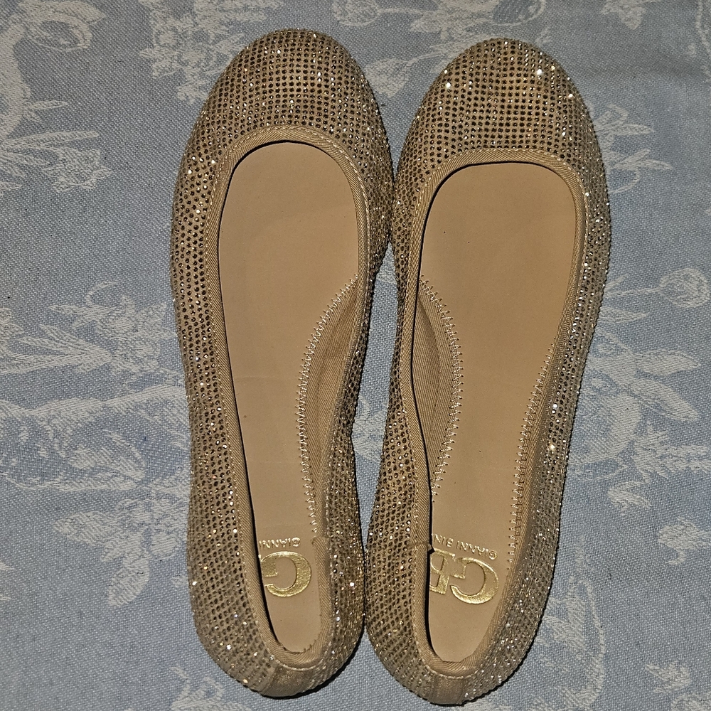 Gianni Bini Star Brite Flats Nude Pink